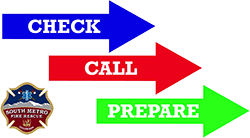 Arrows that say Check Call Prepare