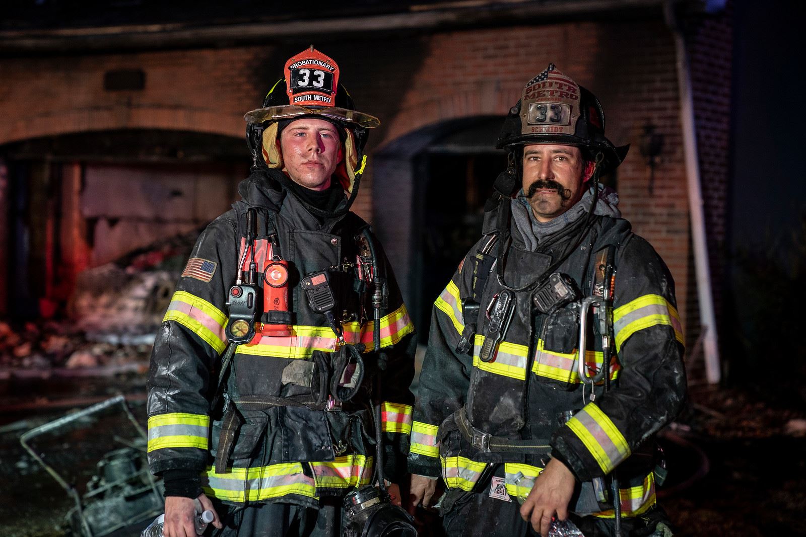 2 firefighters